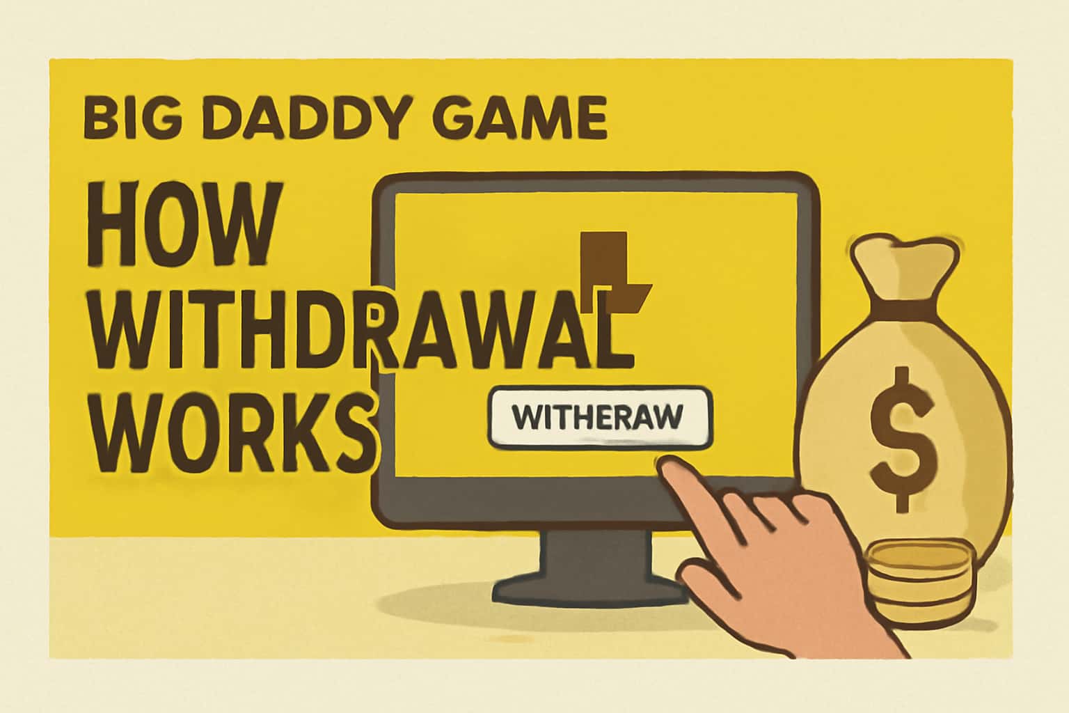A futuristic representation of the Big Daddy Game withdrawal process, emphasizing clarity and accessibility.