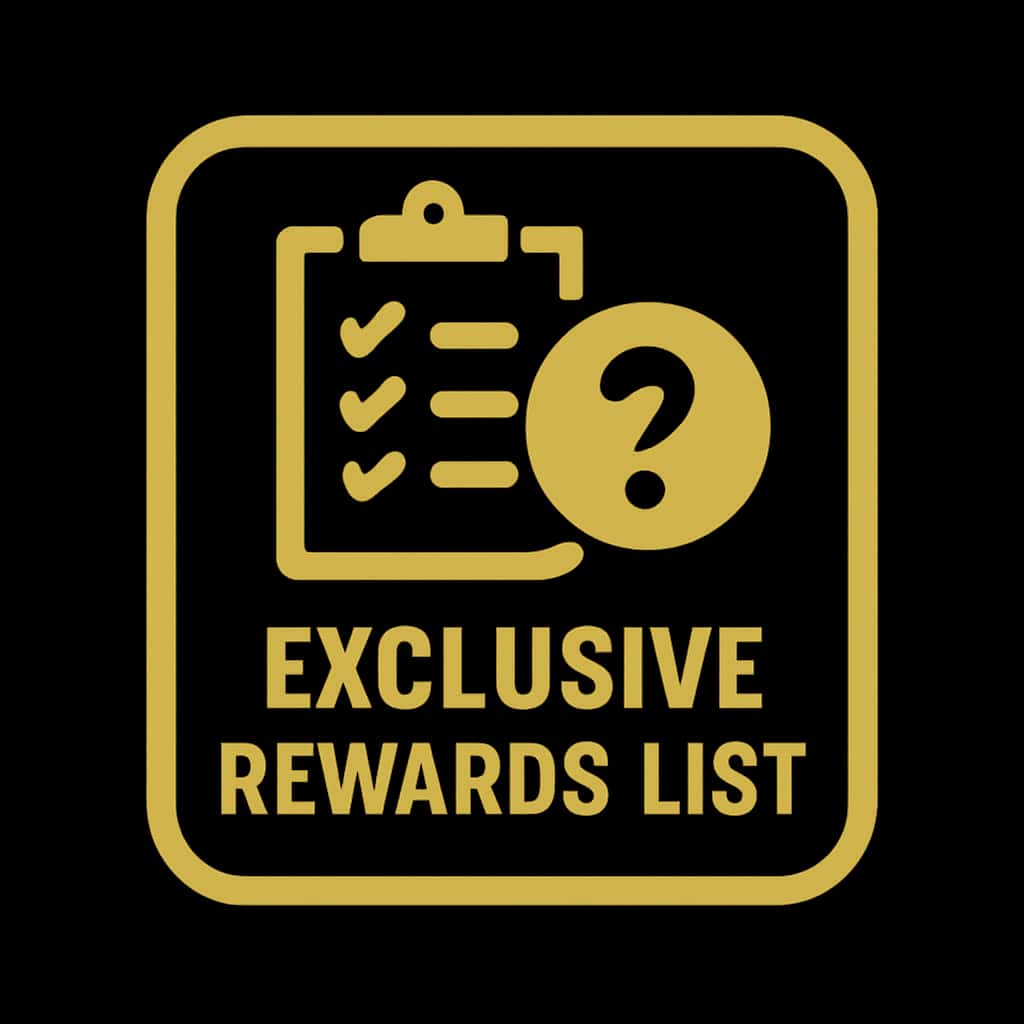 A badge representing the Big Daddy Game Exclusive Rewards List.