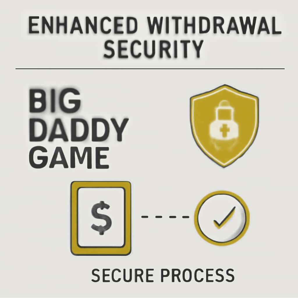 An educational diagram illustrating withdrawal security measures for Big Daddy Game.
