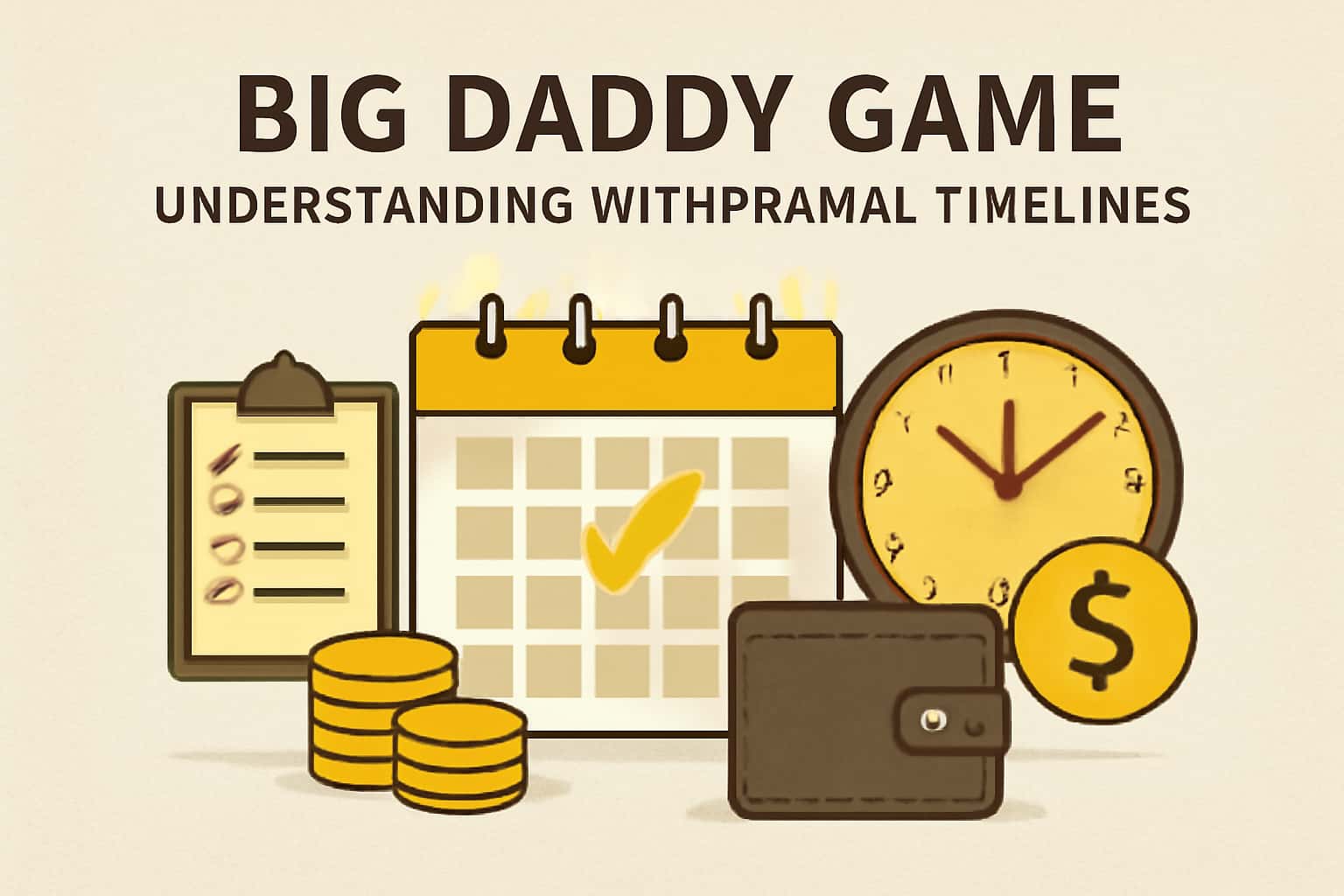 An informative illustration depicting withdrawal timelines with the text 'Big Daddy Game'.